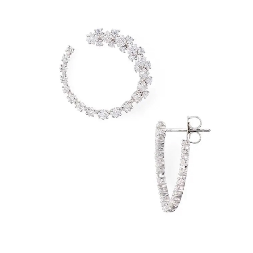 NADRI Tulle Gradient Hoop Earrings, $90